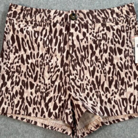 Brand New by Anthropologie Maeve Ettie High Rise Slim Printed Tailored Short - Picture 6 of 10